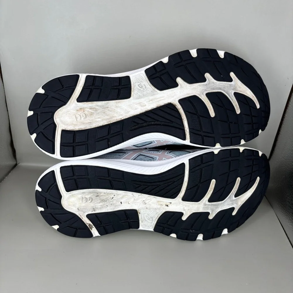 Asics Gel-Contend 8 Womens Running Shoes Grey Pink 1012B319 Wide Size 9.5